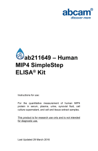 ab211649 – Human MIP4 SimpleStep ELISA Kit