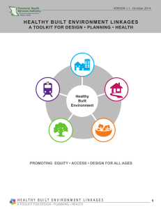 HEALTHY BUILT ENVIRONMENT LINKAGES