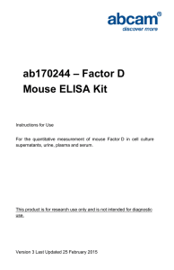 ab170244 – Factor D Mouse ELISA Kit