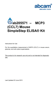 ab205571  –    MCP3 (CCL7) Mouse SimpleStep ELISA® Kit