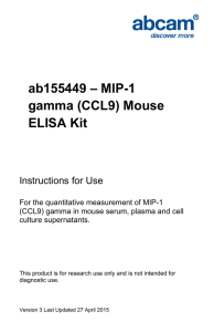 ab155449 – MIP-1 gamma (CCL9) Mouse ELISA Kit Instructions for Use