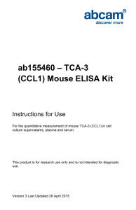 ab155460 – TCA-3 (CCL1) Mouse ELISA Kit Instructions for Use