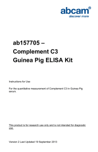 ab157705 – Complement C3 Guinea Pig ELISA Kit