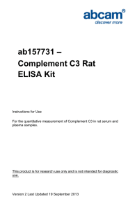 ab157731 – Complement C3 Rat ELISA Kit