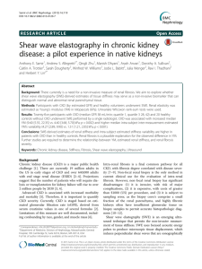 Shear wave elastography in chronic kidney Open Access