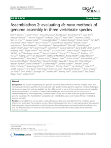 Assemblathon 2: evaluating de novo methods of Open Access