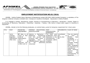 EMPLOYMENT NOTIFICATION NO.01/2016.