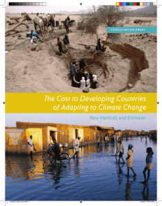 The Cost to Developing Countries of Adapting to Climate Change