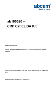 ab190520 – CRP Cat ELISA Kit  .