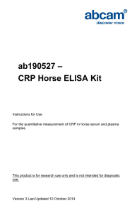 ab190527 – CRP Horse ELISA Kit