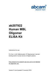 ab207922 Human MBL Oligomer ELISA Kit