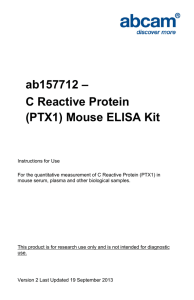 ab157712 – C Reactive Protein (PTX1) Mouse ELISA Kit