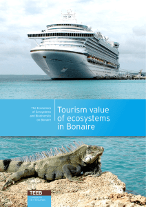 Tourism value of ecosystems in Bonaire The Economics
