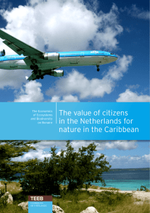 The value of citizens in the Netherlands for nature in the Caribbean
