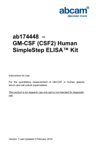 ab174448  – GM-CSF (CSF2) Human SimpleStep ELISA™ Kit