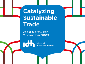 Catalyzing Sustainable Trade Titel Lorem
