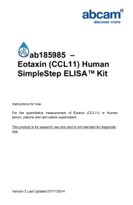 ab185985  – Eotaxin (CCL11) Human SimpleStep ELISA™ Kit