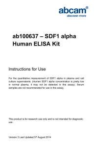 ab100637 – SDF1 alpha Human ELISA Kit Instructions for Use