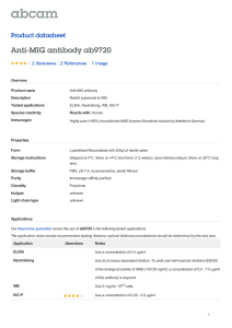 Anti-MIG antibody ab9720 Product datasheet 2 Abreviews 1 Image