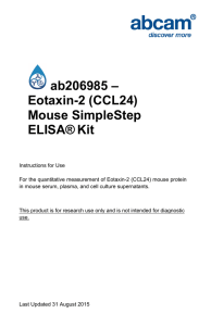 ab206985 – Eotaxin-2 (CCL24) Mouse SimpleStep ELISA®