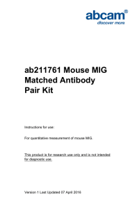 ab211761 Mouse MIG Matched Antibody Pair Kit