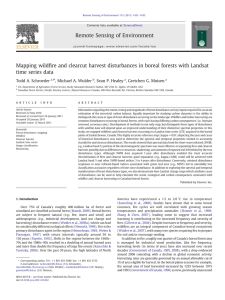 ﬁre and clearcut harvest disturbances in boreal forests with Landsat ⁎