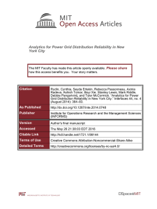 Analytics for Power Grid Distribution Reliability in New York City Please share