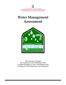 Water Management Assessment