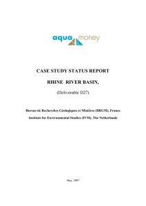 CASE STUDY STATUS REPORT  RHINE  RIVER BASIN, (Deliverable D27)