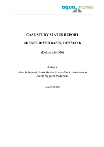CASE STUDY STATUS REPORT  ODENSE RIVER BASIN, DENMARK
