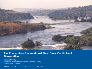 The Economics of International River Basin Conflict and Cooperation