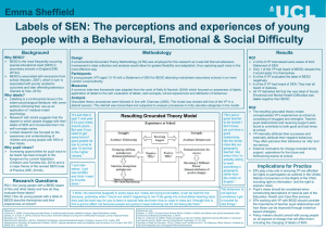 Labels of SEN: The perceptions and experiences of young