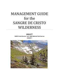 MANAGEMENT GUIDE for the SANGRE DE CRISTO WILDERNESS