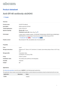 Anti-SP140 antibody ab24341 Product datasheet 2 Images