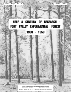 HALF   A   CENTURY   OF ... FORT   VALLEY   EXPERIMENTAL   ... 1908   -  1958