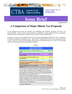 Issue Brief  A Comparison of Major Illinois Tax Proposals