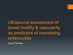 Ultrasound assessment of bowel motility &amp; vascularity as predictors of necrotising enterocolitis