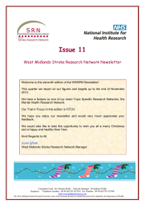 Issue 11  West Midlands Stroke Research Network Newsletter