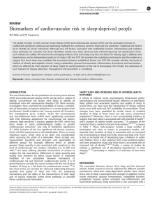Biomarkers of cardiovascular risk in sleep-deprived people REVIEW