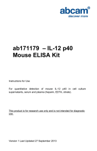 ab171179  – IL-12 p40 Mouse ELISA Kit