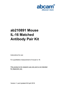 ab210891 Mouse IL-16 Matched Antibody Pair Kit
