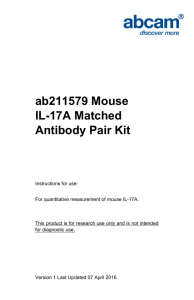 ab211579 Mouse IL-17A Matched Antibody Pair Kit