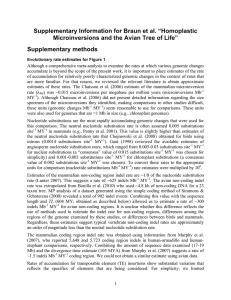 Supplementary Information for Braun et al. “Homoplastic Supplementary methods