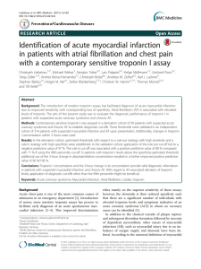 Identification of acute myocardial infarction