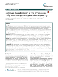 Molecular characterization of ring chromosome 18 by low-coverage next generation sequencing