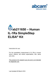 ab211650 – Human IL-1Ra SimpleStep ELISA Kit