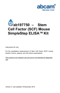 ab197750  –    Stem Cell Factor (SCF) Mouse Kit