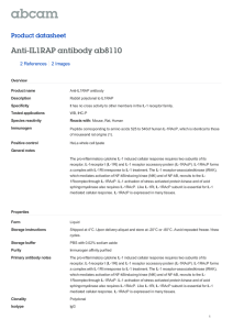Anti-IL1RAP antibody ab8110 Product datasheet 2 References 2 Images