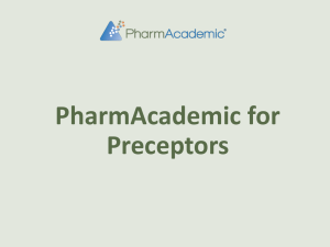 PharmAcademic for Preceptors