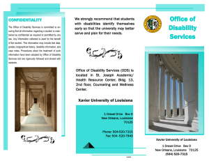 Office of Disability  CONFIDENTIALITY